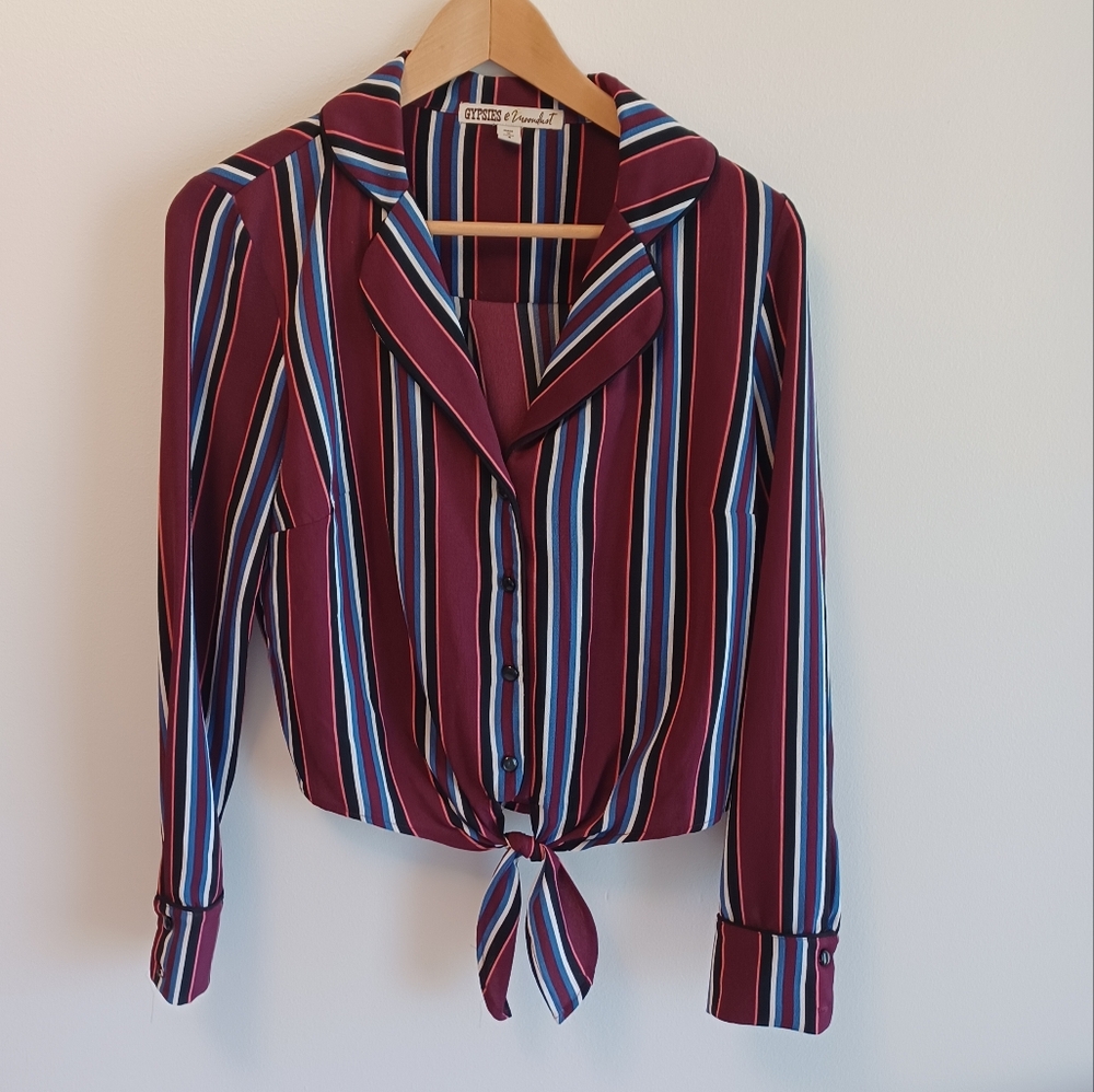 Gypsies & Moondust Stripped Blouse